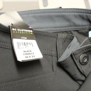 BC Clothing Expedition Pants Fleece Lined Straight Leg Mid Rise Mens 40x32